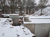 detailní reference, betonová nádrž na dešťovou vodu, pavilon L, Nemocnice Karlovy Vary, db betonové jímky